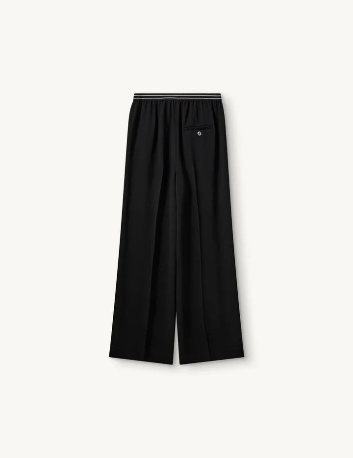 The Garment - Bukser - Black - Crepe Logo Pants, billede 3