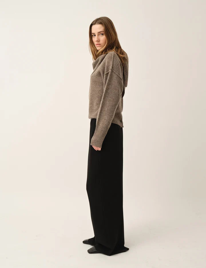 The Garment - Bukser - Black - Crepe Logo Pants