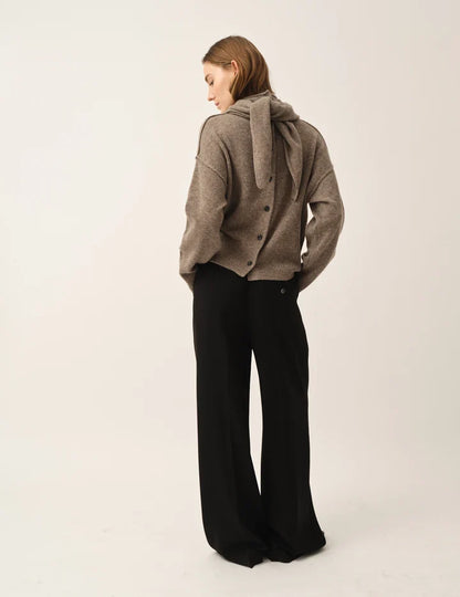 The Garment - Bukser - Black - Crepe Logo Pants