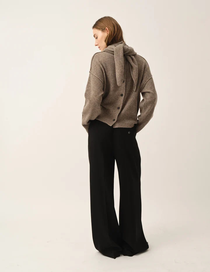 The Garment - Bukser - Black - Crepe Logo Pants, billede 5
