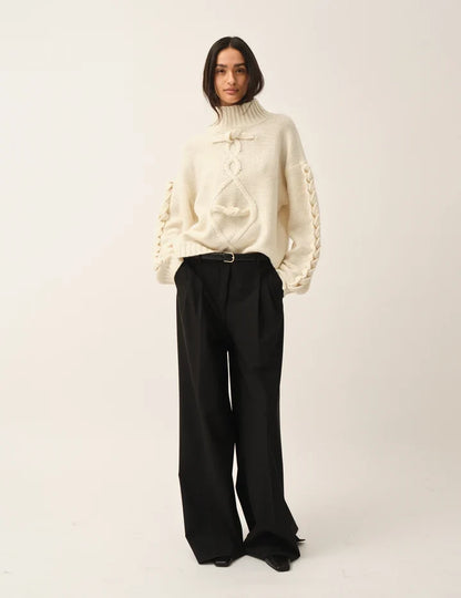 The Garment - Sweater - Cream - Como Braid