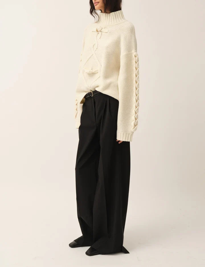 The Garment - Sweater - Cream - Como Braid