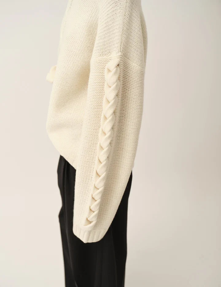 The Garment - Sweater - Cream - Como Braid