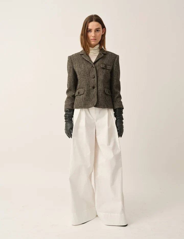 The Garment - Blazer - Black/Brown Herringbone - York Fitted Jacket