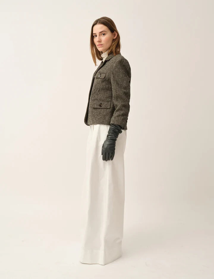 The Garment - Blazer - Black/Brown Herringbone - York Fitted Jacket