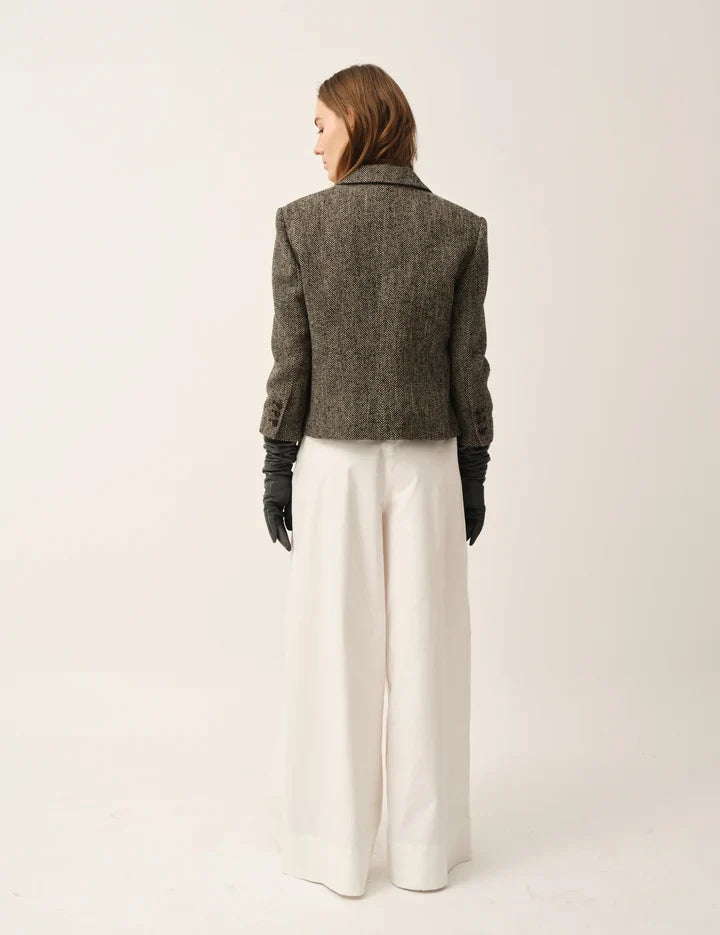 The Garment - Blazer - Black/Brown Herringbone - York Fitted Jacket