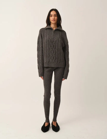 The Garment - Sweater - Grey Melange - Como Zip