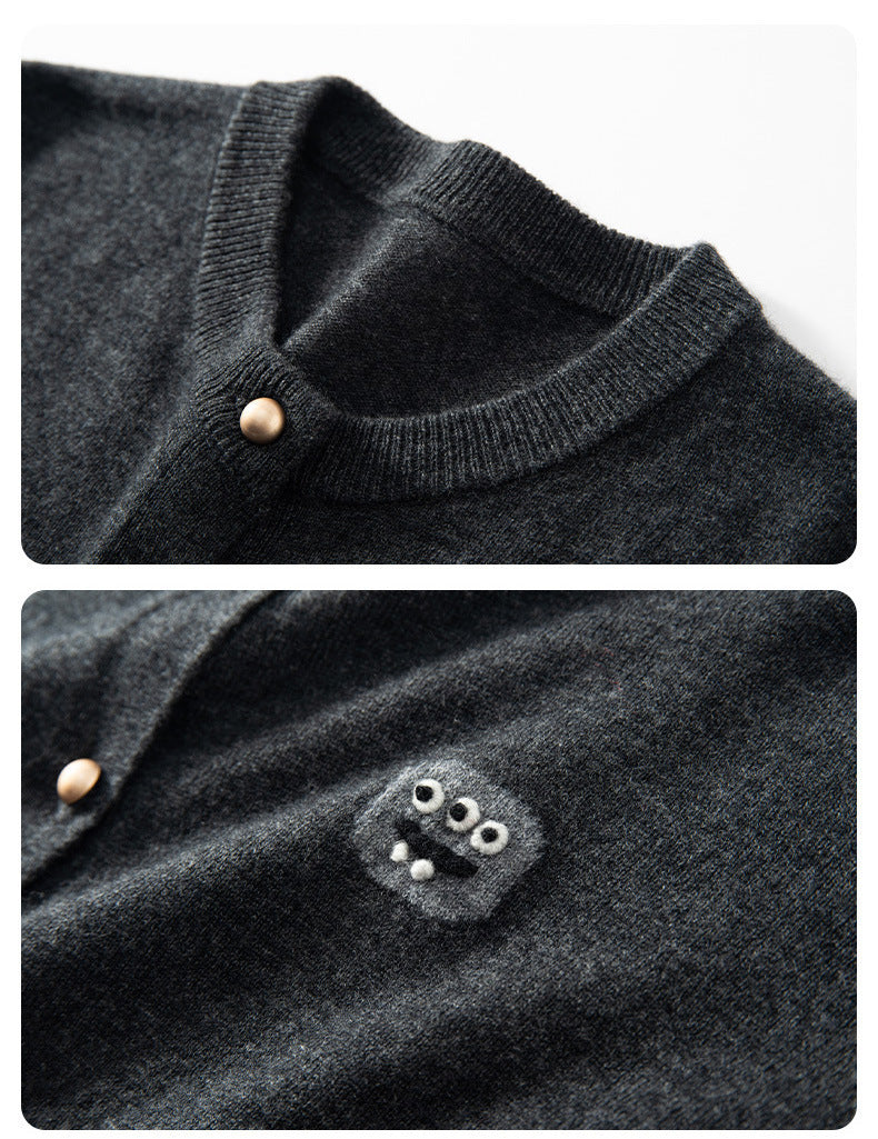 The Collection - Cashmere Cardigan - Dark Grey - Celine (Preorder uge 9)