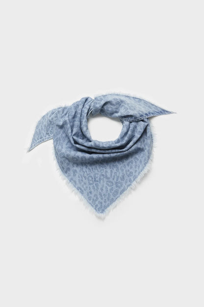 Lala Berlin - Halstørklæde - Denim - Washed blue Leo - Triangle Toni sss