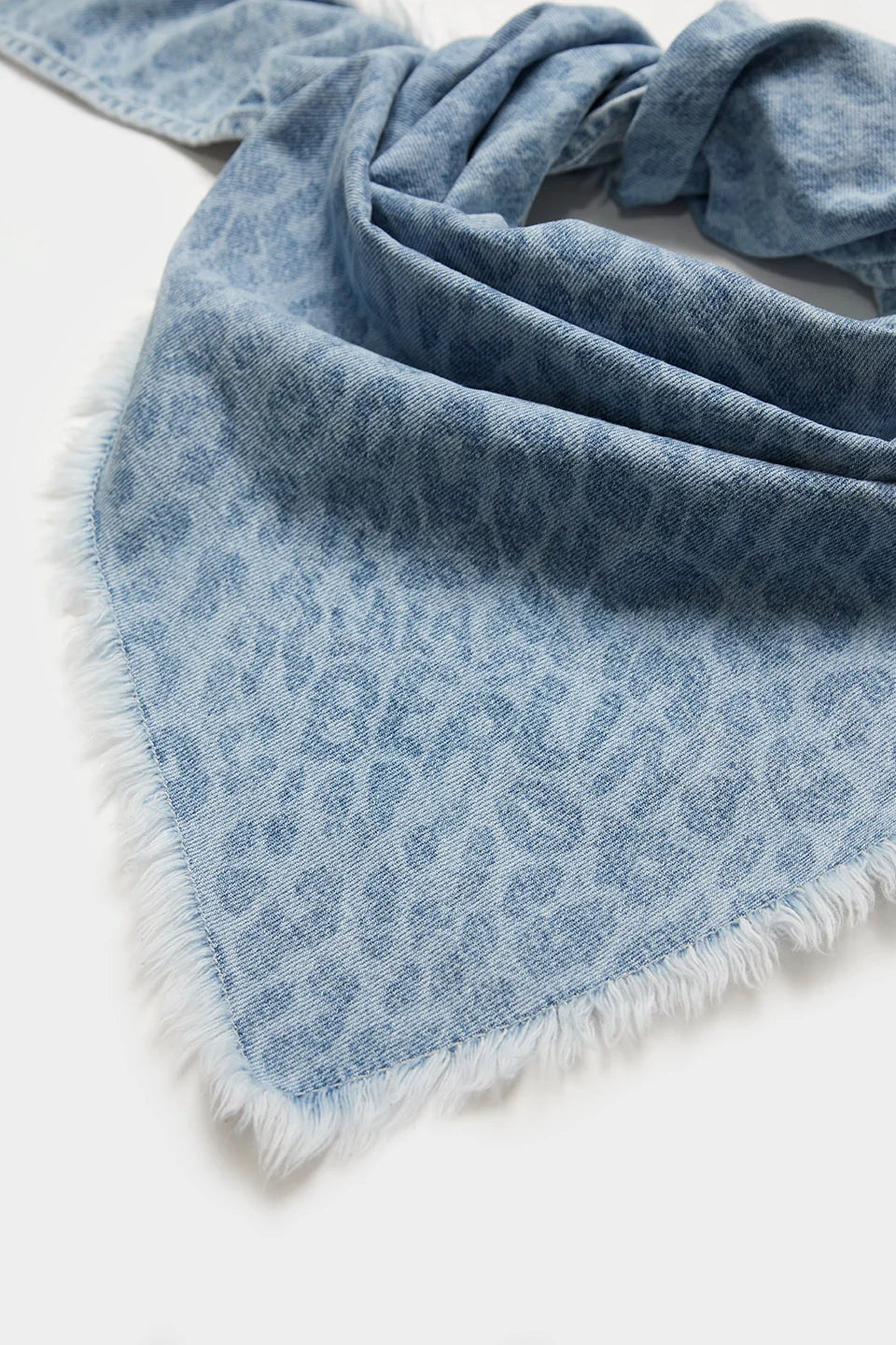 Lala Berlin - Halstørklæde - Denim - Washed blue Leo - Triangle Toni sss