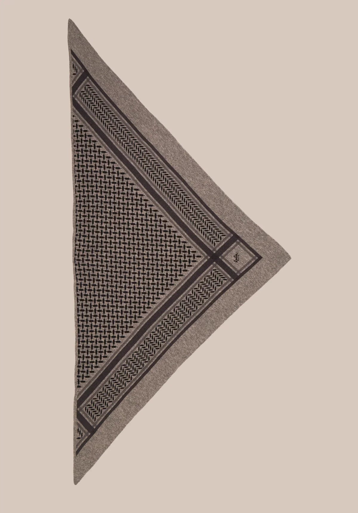 Lala Berlin - Cashmere tørklæde - Stradivari Dark Brown melange - Trinity Classic M