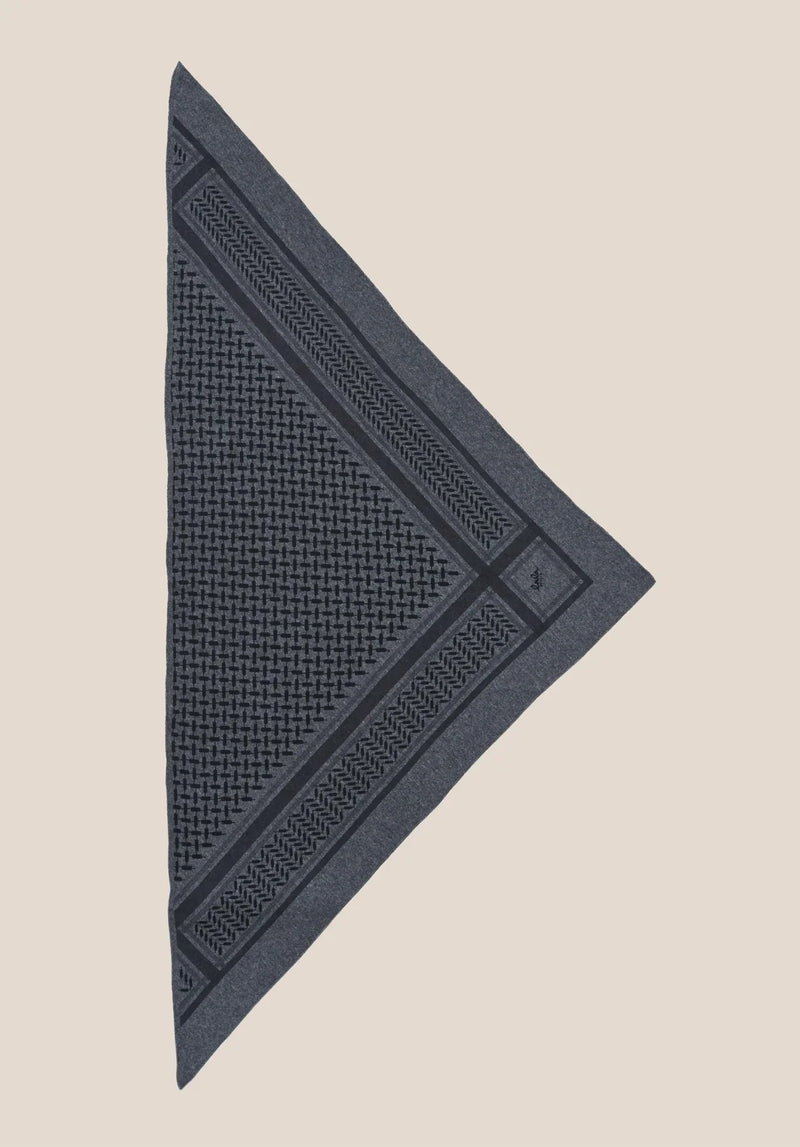 Lala Berlin - Cashmere tørklæde - Lubecca Dark Grey Melange - Trinity Classic M