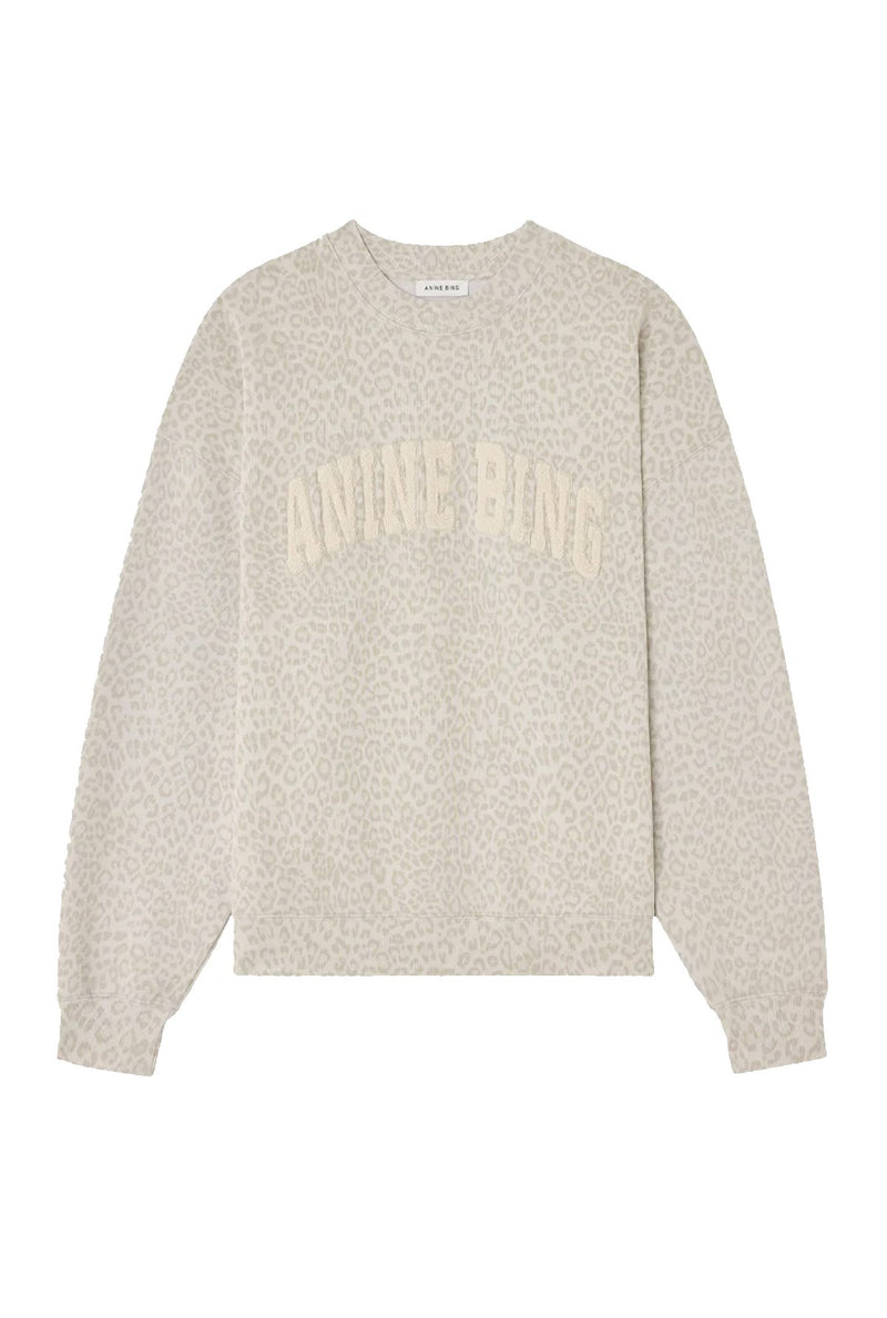 Anine Bing - Sweatshirt - White Leopard print - Miles