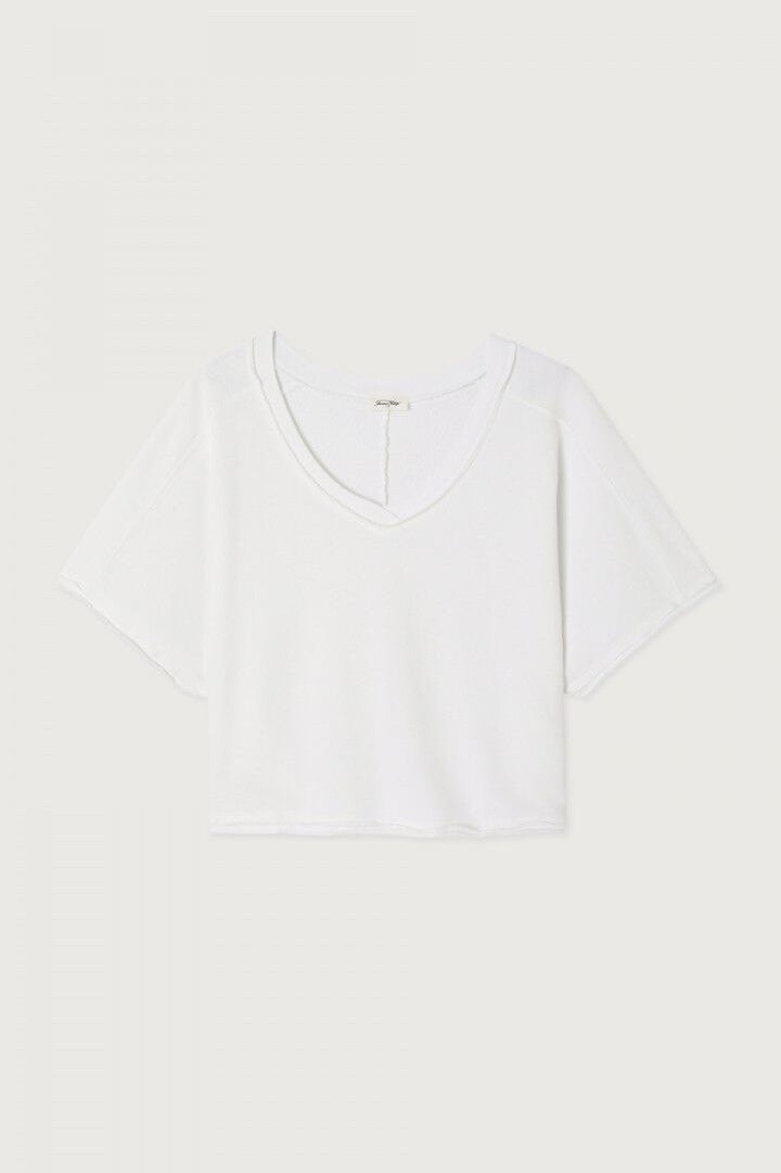 American Vintage - T-shirt - Blanc Vintage - Vibtown