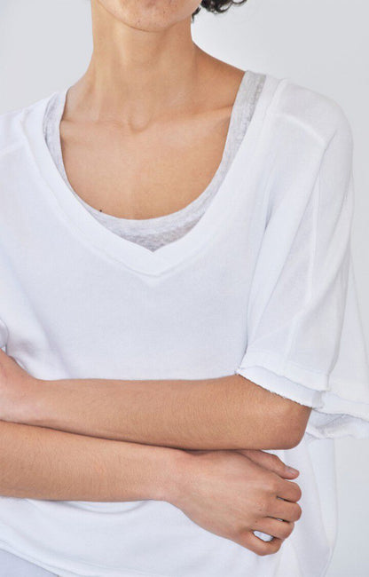 American Vintage - T-shirt - Blanc Vintage - Vibtown