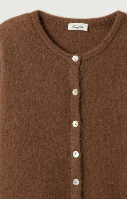 American Vintage - Cardigan - Chocolate - Vitow
