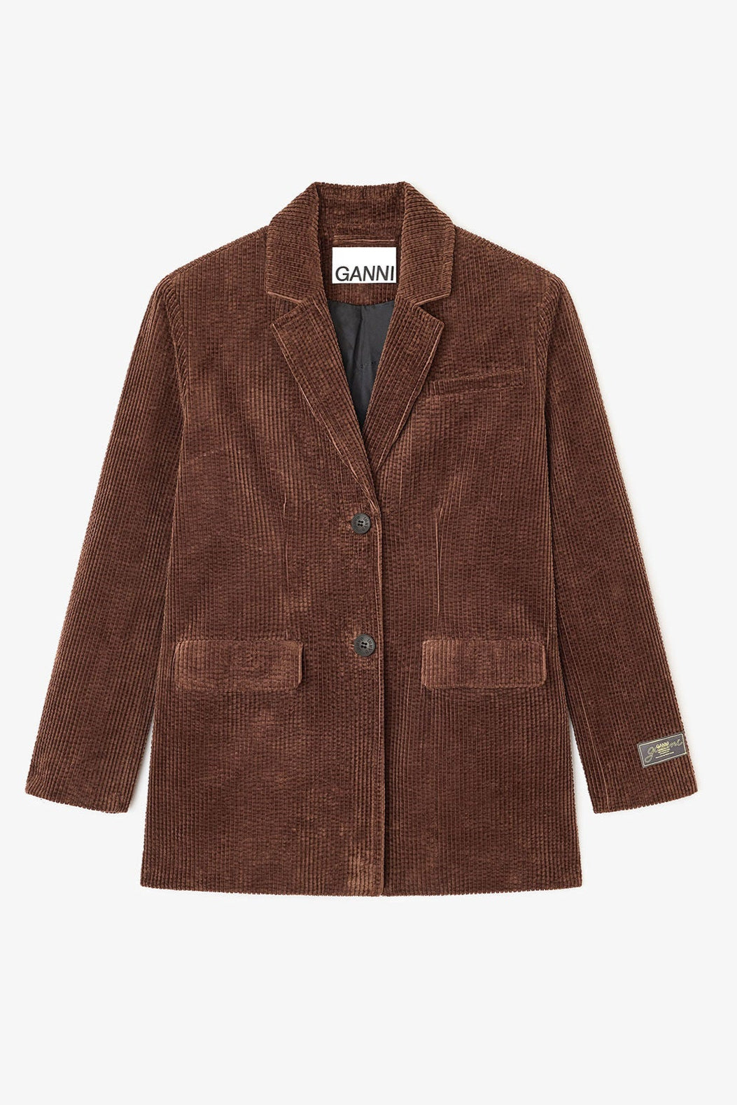 Ganni - Blazer - Chicory Coffee - Corduroy W0769