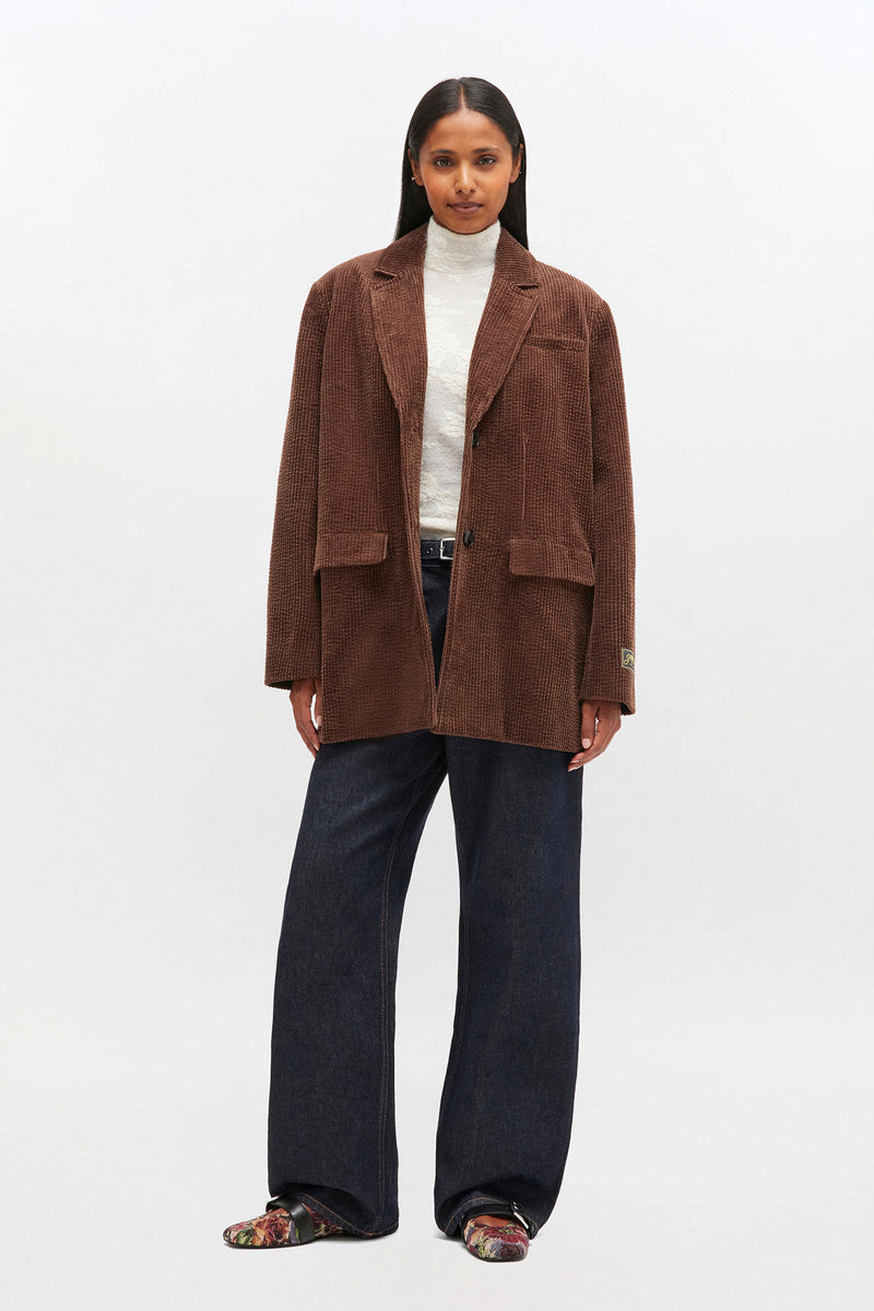 Ganni - Blazer - Chicory Coffee - Corduroy W0769