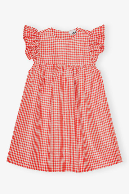 GANNI - Kjole - Red Alert - Taffeta W0844