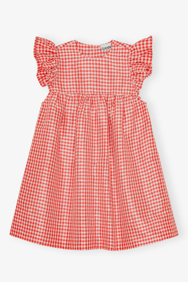 GANNI - Kjole - Red Alert - Taffeta W0844