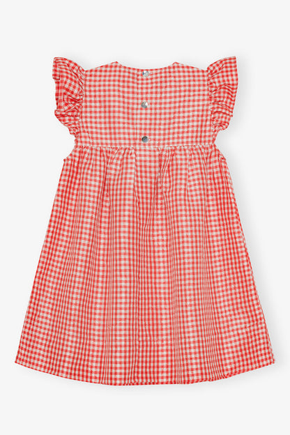 GANNI - Kjole - Red Alert - Taffeta W0844