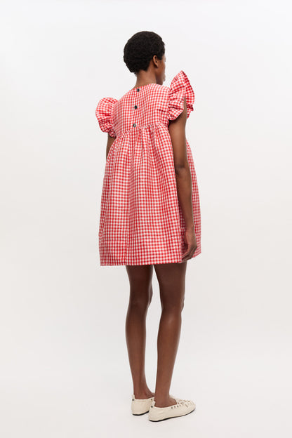 GANNI - Kjole - Red Alert - Taffeta W0844