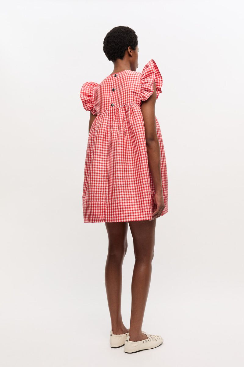 GANNI - Kjole - Red Alert - Taffeta W0844