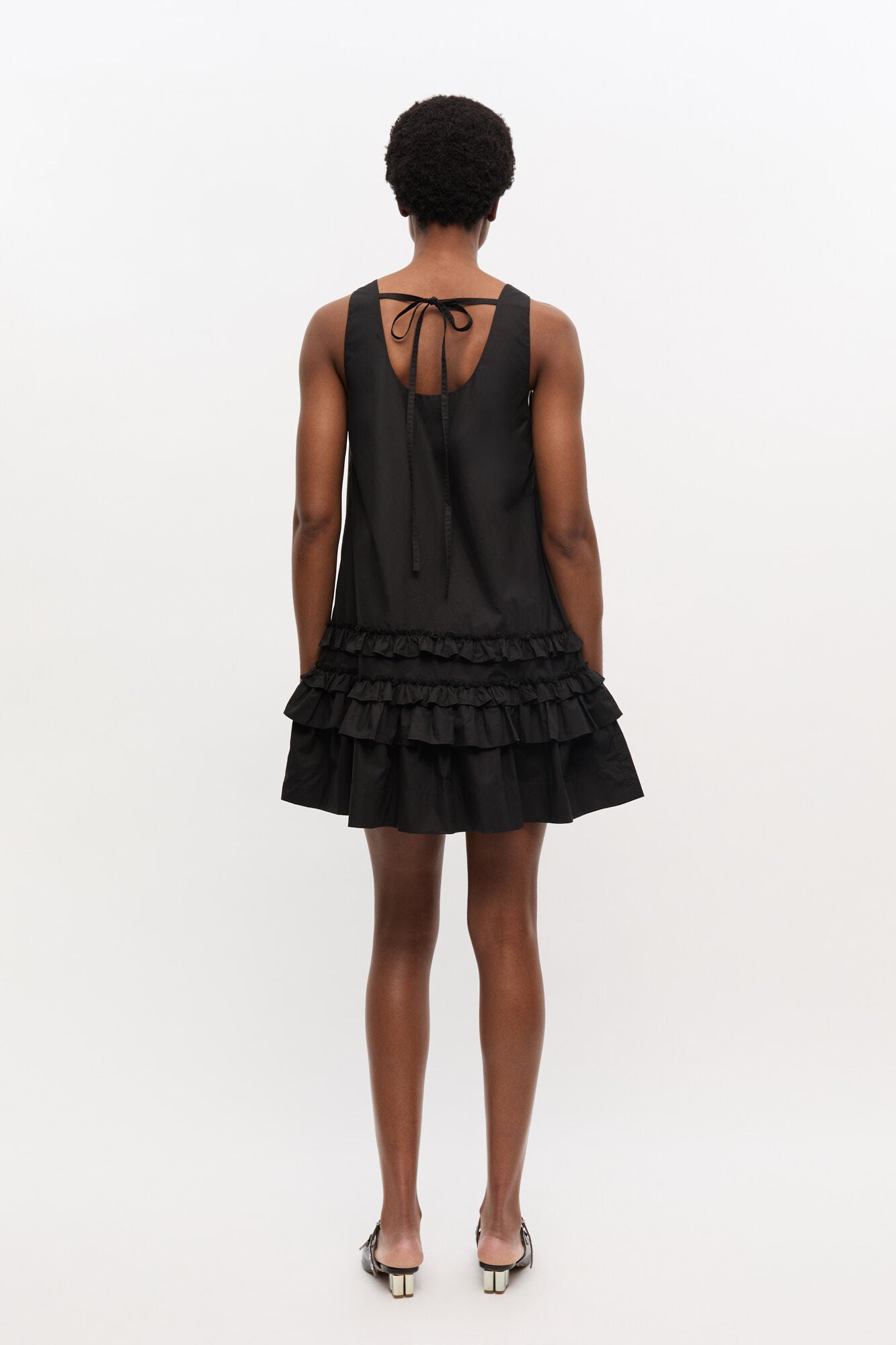 GANNI - Kjole - Black - Poplin mini W0905