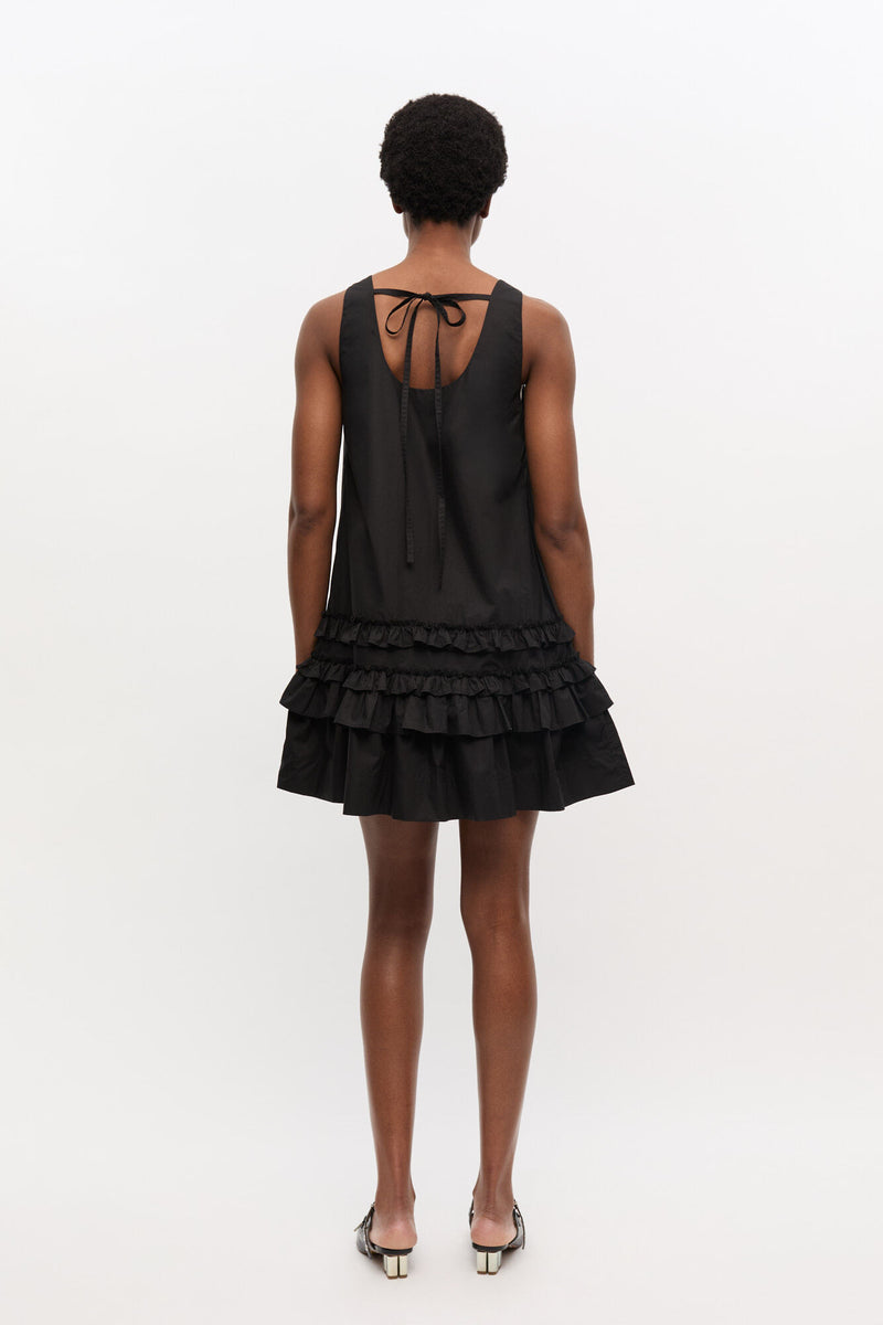 GANNI - Kjole - Black - Poplin mini W0905