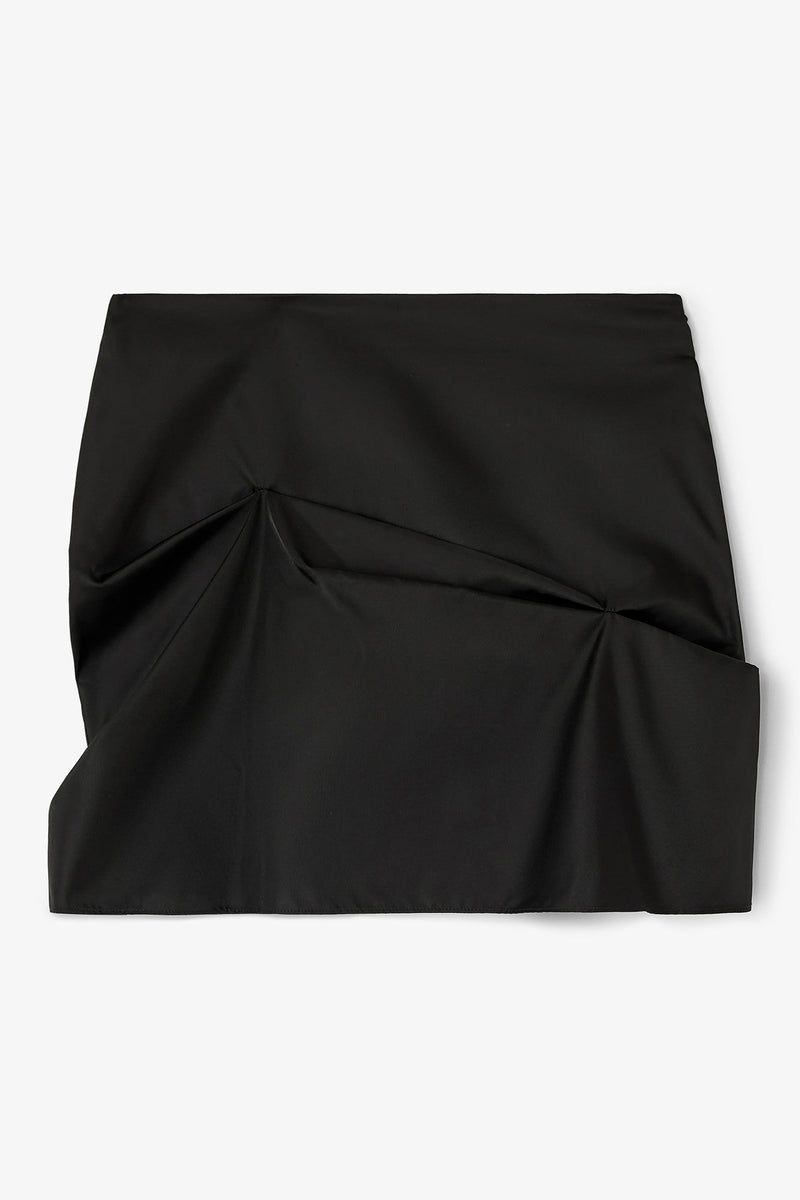 Ganni - Nederdel - Black - Nylon W0986