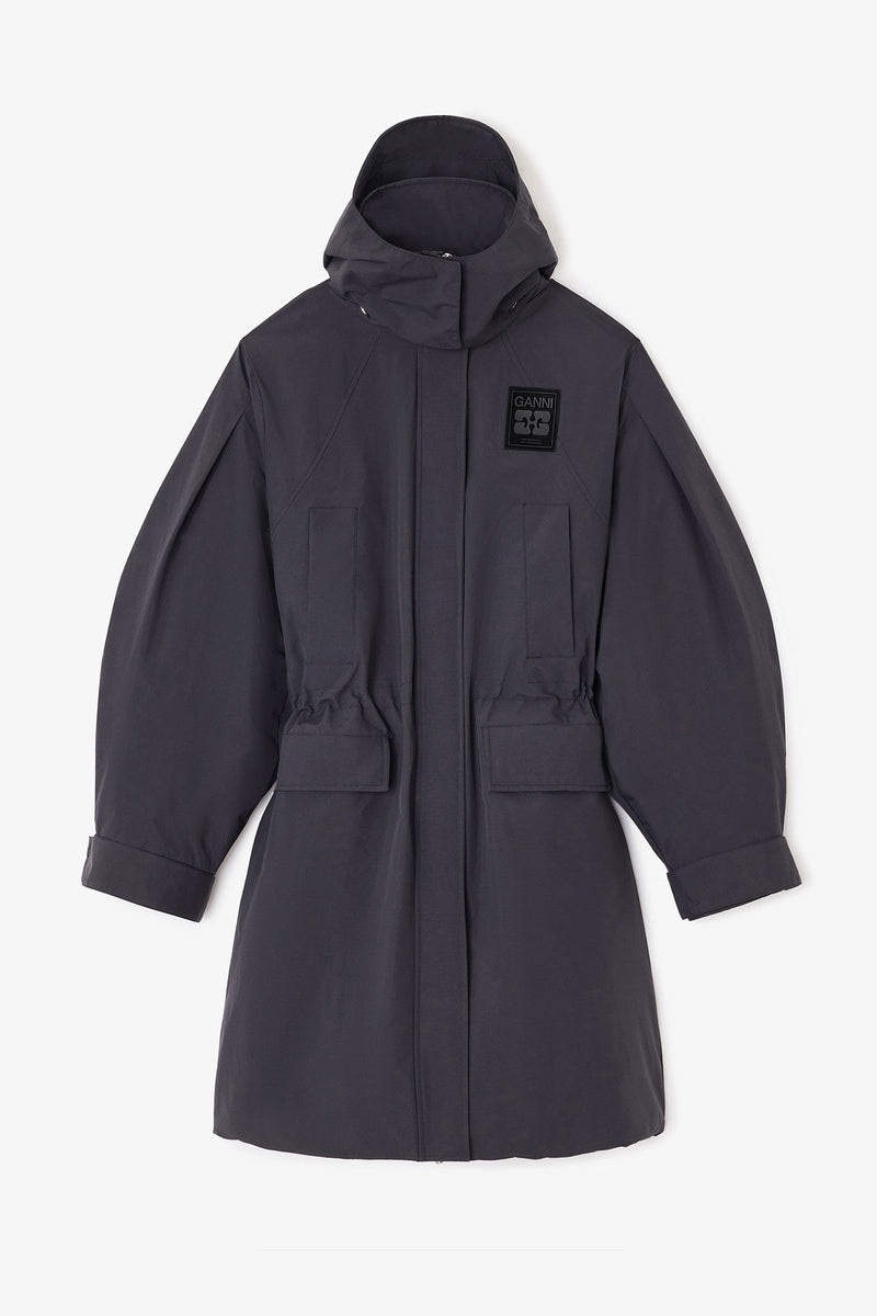 Ganni - Vinterjakke - Phantom - Tri-Layer Parka - W1012