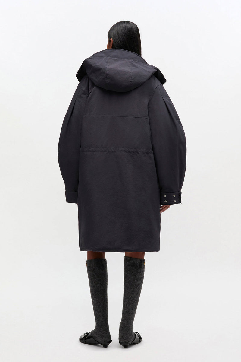Ganni - Vinterjakke - Phantom - Tri-Layer Parka - W1012