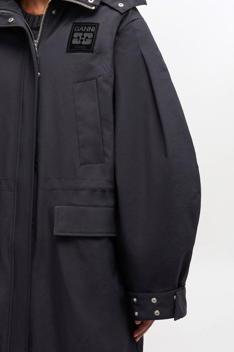 Ganni - Vinterjakke - Phantom - Tri-Layer Parka - W1012