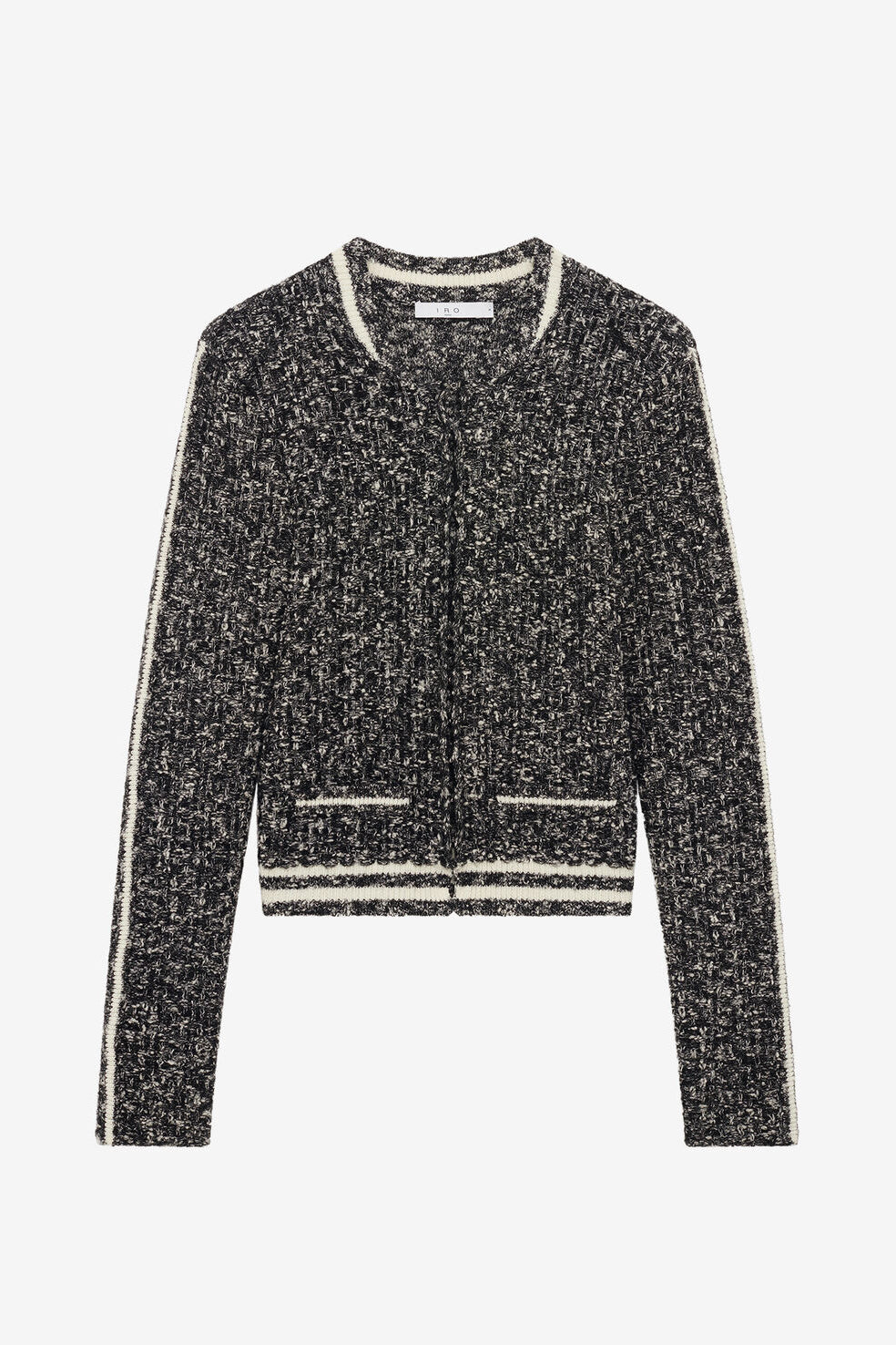 IRO - Cardigan - Sort/grå - Saphira Tweet