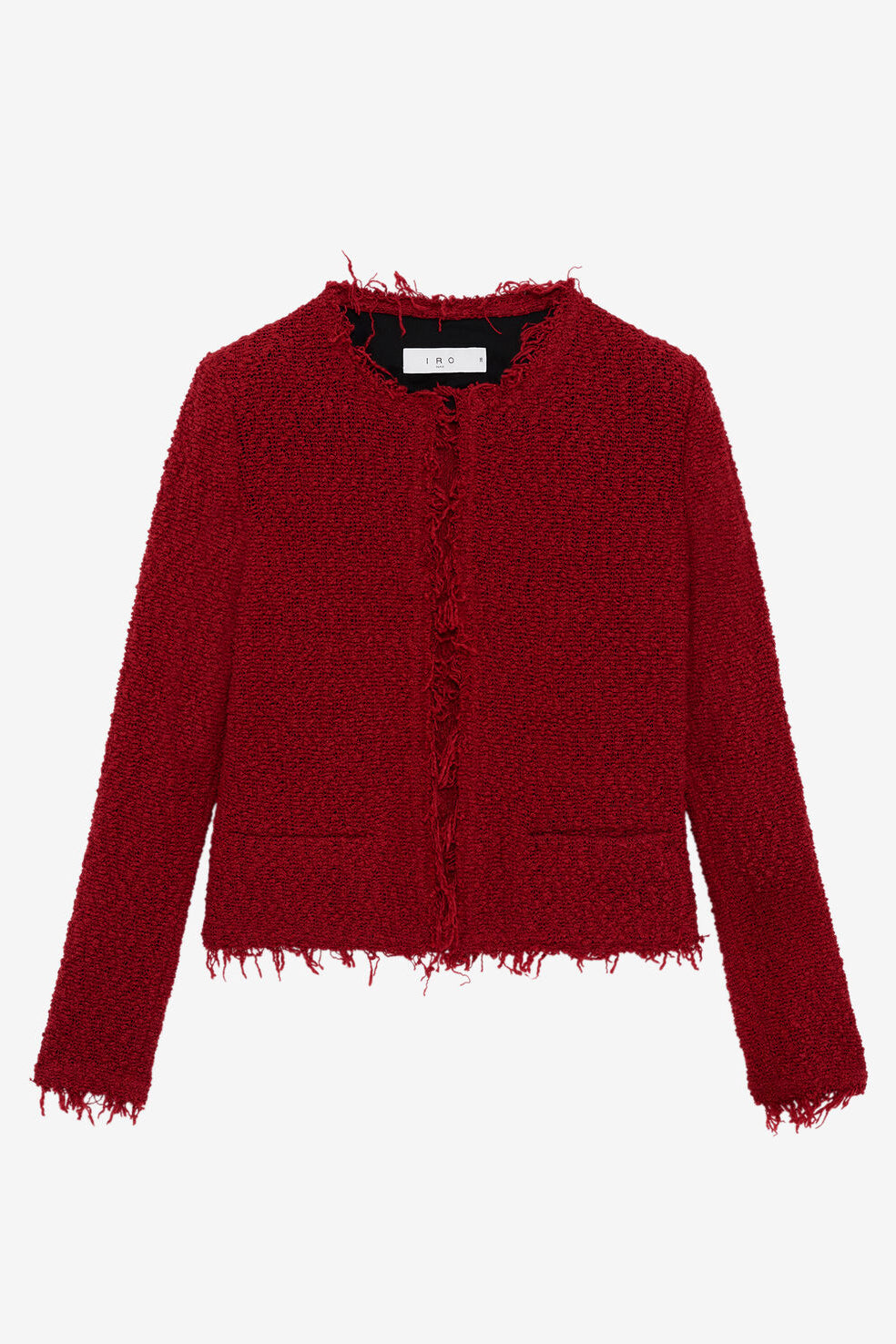 IRO - Cardigan - Rød - Shavani fringed Cardigan