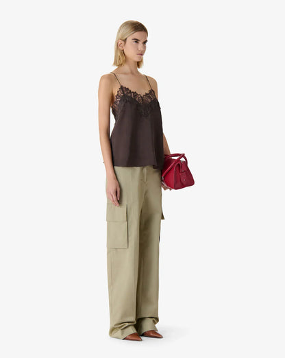 IRO - Top - 100% Silke - Mocha - Newin