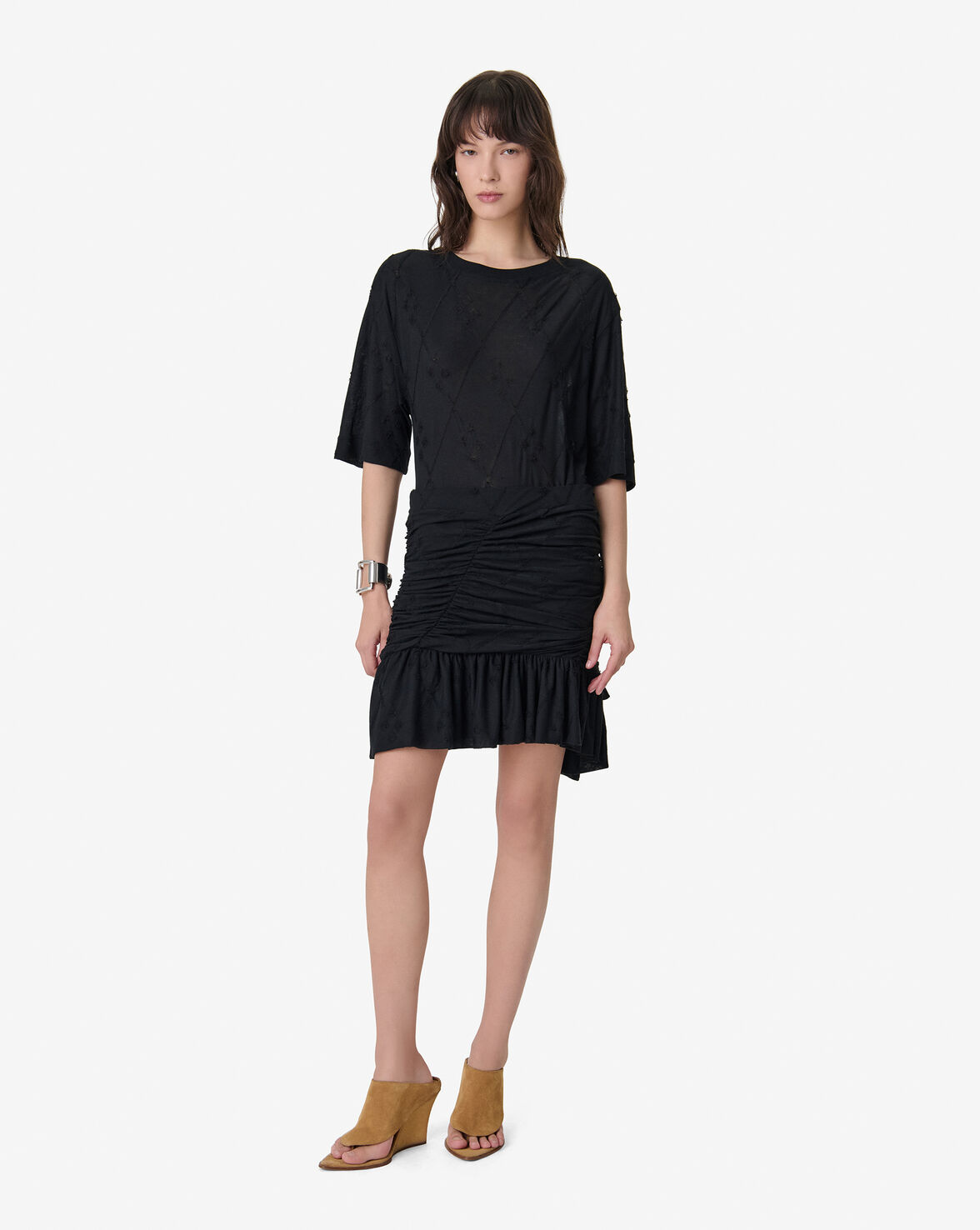 IRO - Nederdel - Sort - Hibiscus skirt