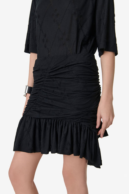IRO - Nederdel - Sort - Hibiscus skirt