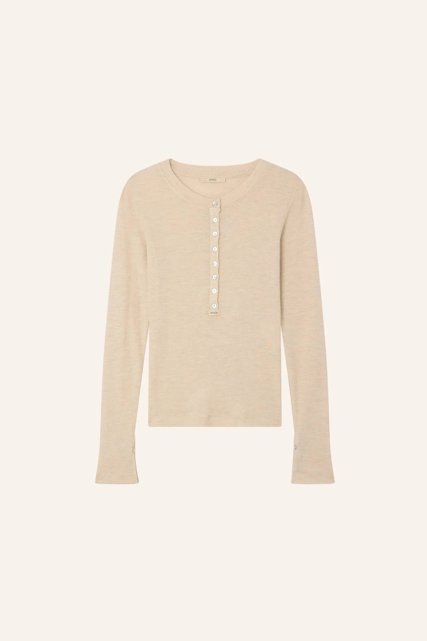 Sessùn - Langærmet T-Shirt - Almond - Rafter