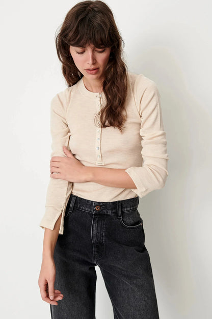 Sessùn - Langærmet T-Shirt - Almond - Rafter