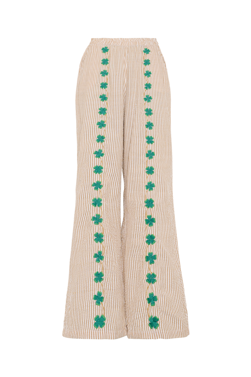 Sissel Edelbo - Bukser - Sand Stripes - Wenke