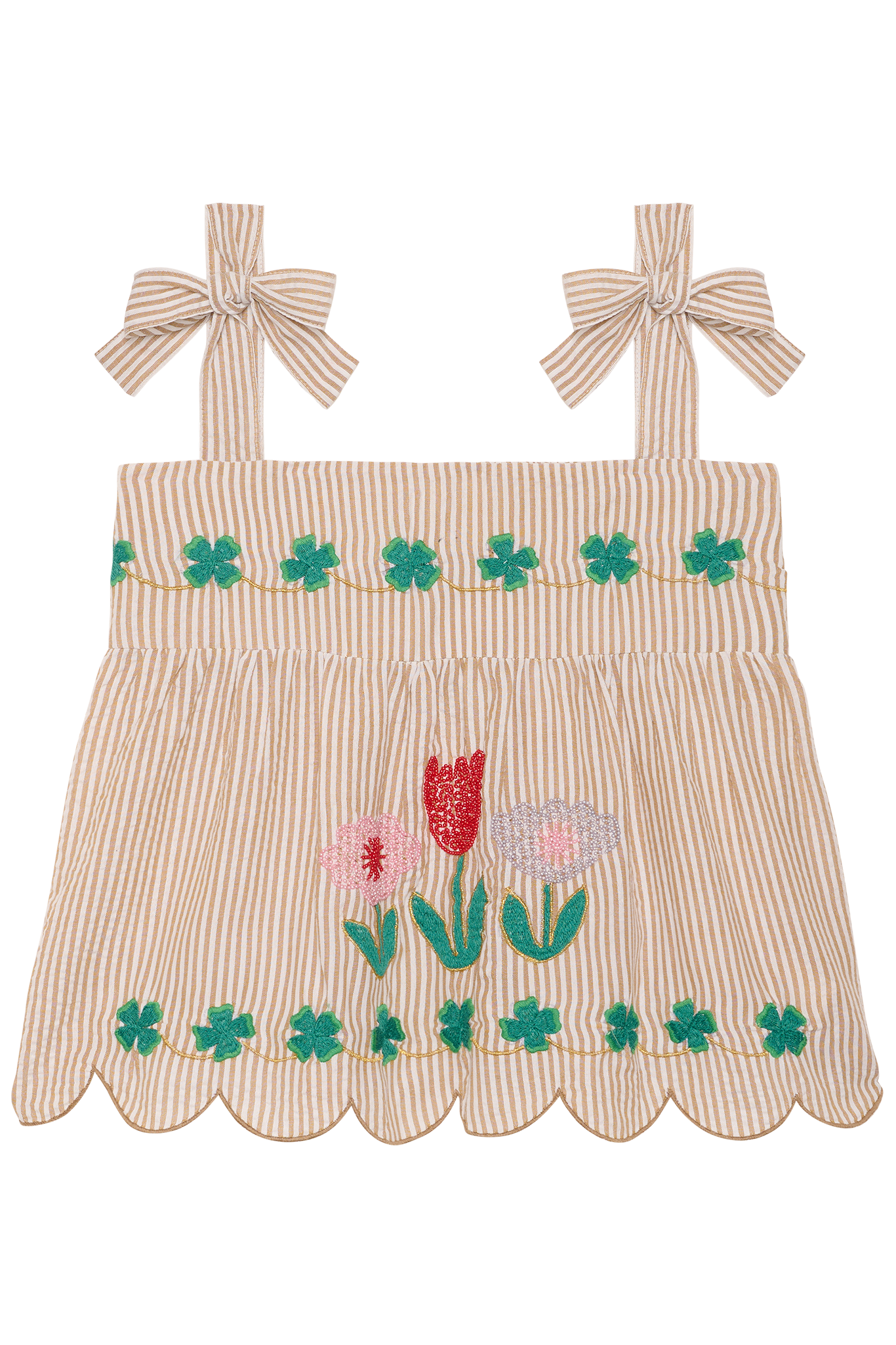 Sissel Edelbo - Top - Sand Stripes - Wenke