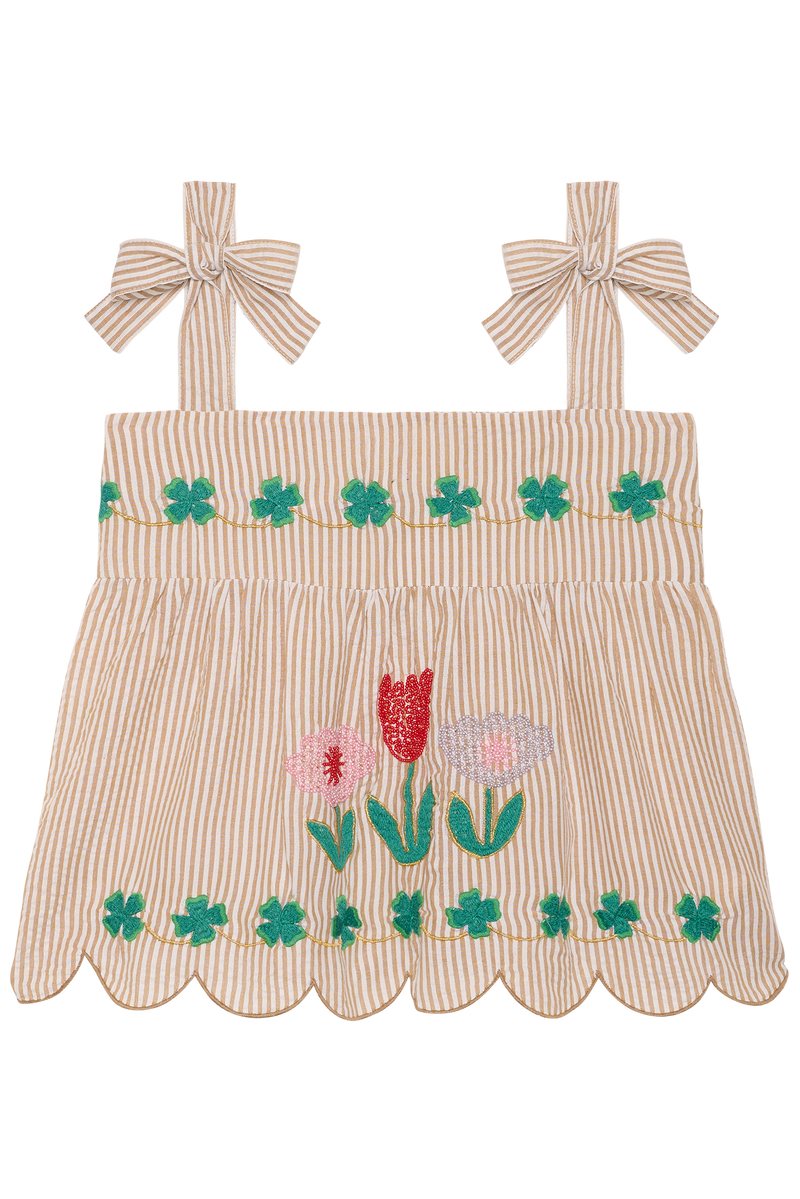 Sissel Edelbo - Top - Sand Stripes - Wenke
