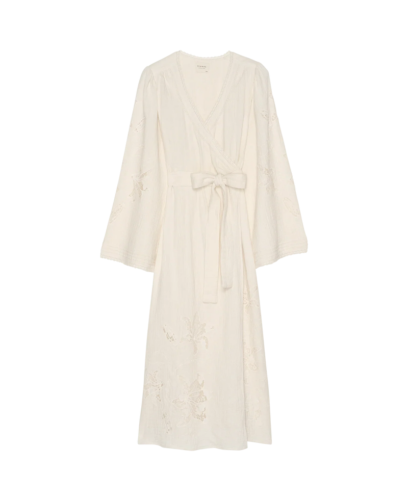 Sissel Edelbo - Kjole - Off white - Winfrey Wrap Dress