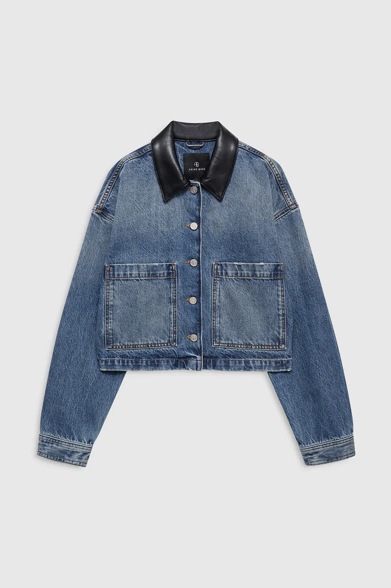 Anine Bing - Denimjakke - Cabana Blue - Yuma