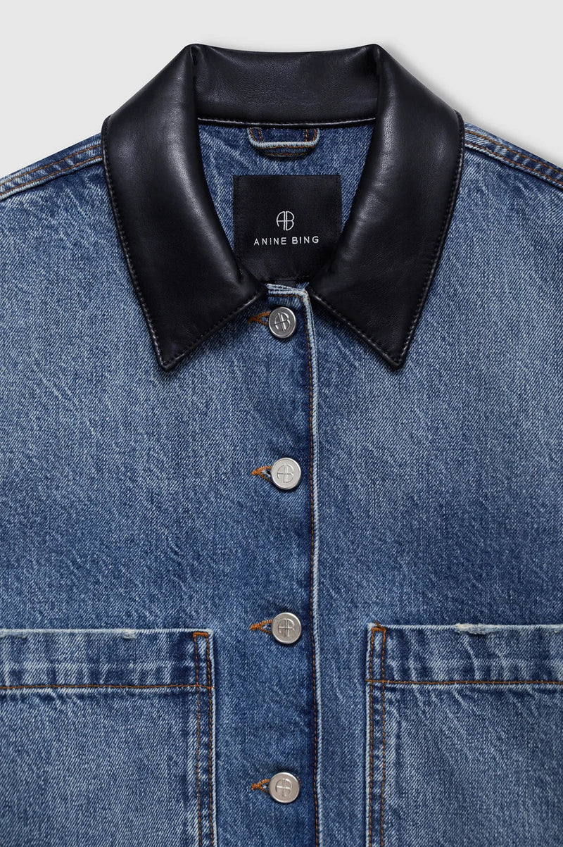Anine Bing - Denimjakke - Cabana Blue - Yuma
