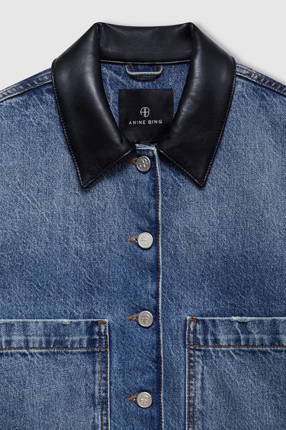 Anine Bing - Denimjakke - Cabana Blue - Yuma