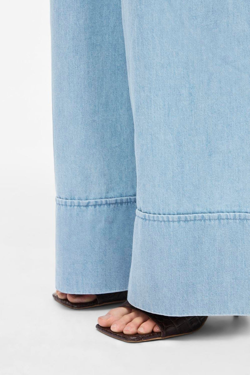 Rouge Edit - Bukser - Light Blue Denim - Francie