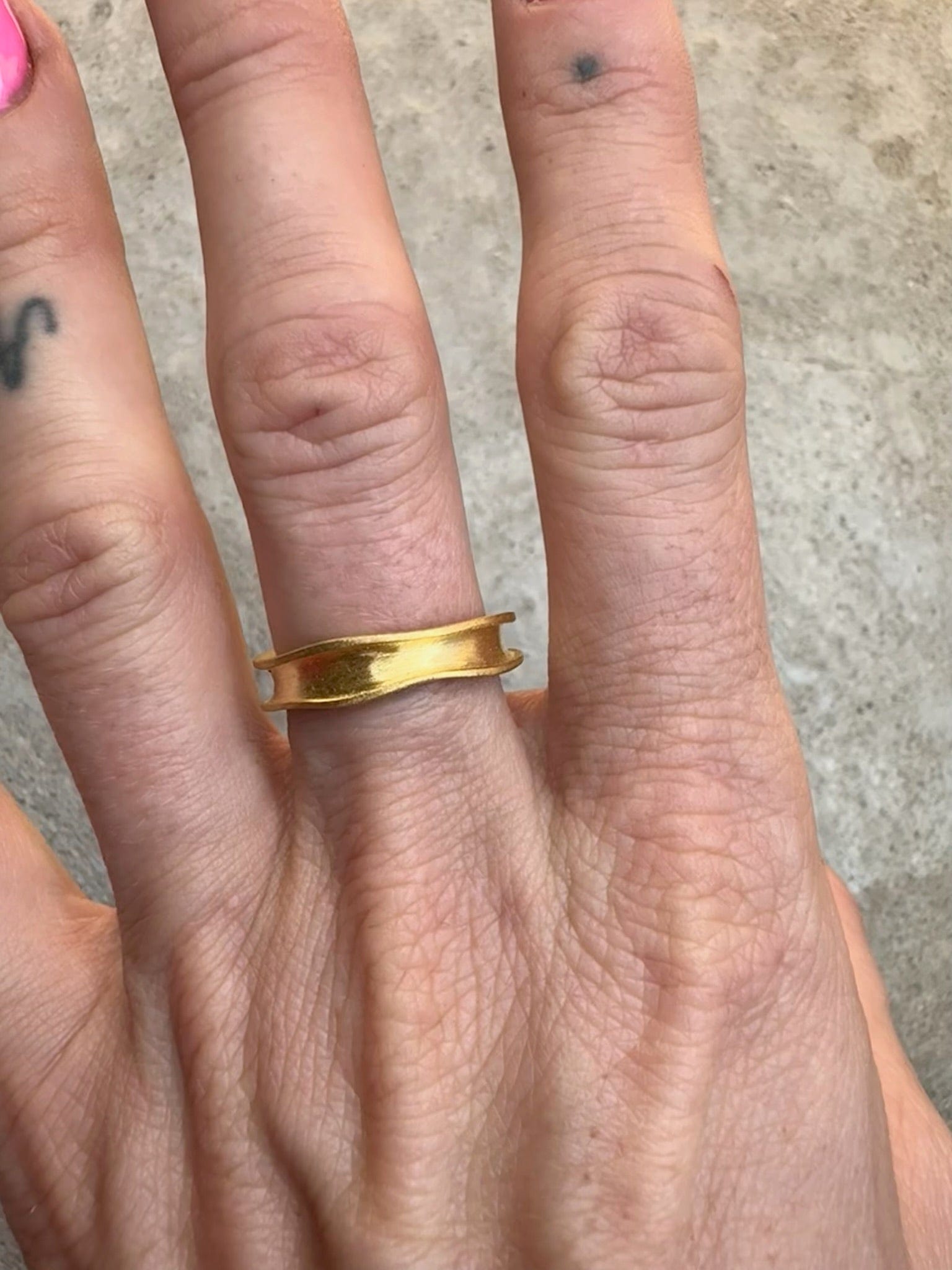 Andcopenhagen - Ring - 18 karat guldbelagt 925 sterlingsølv - Billie slim