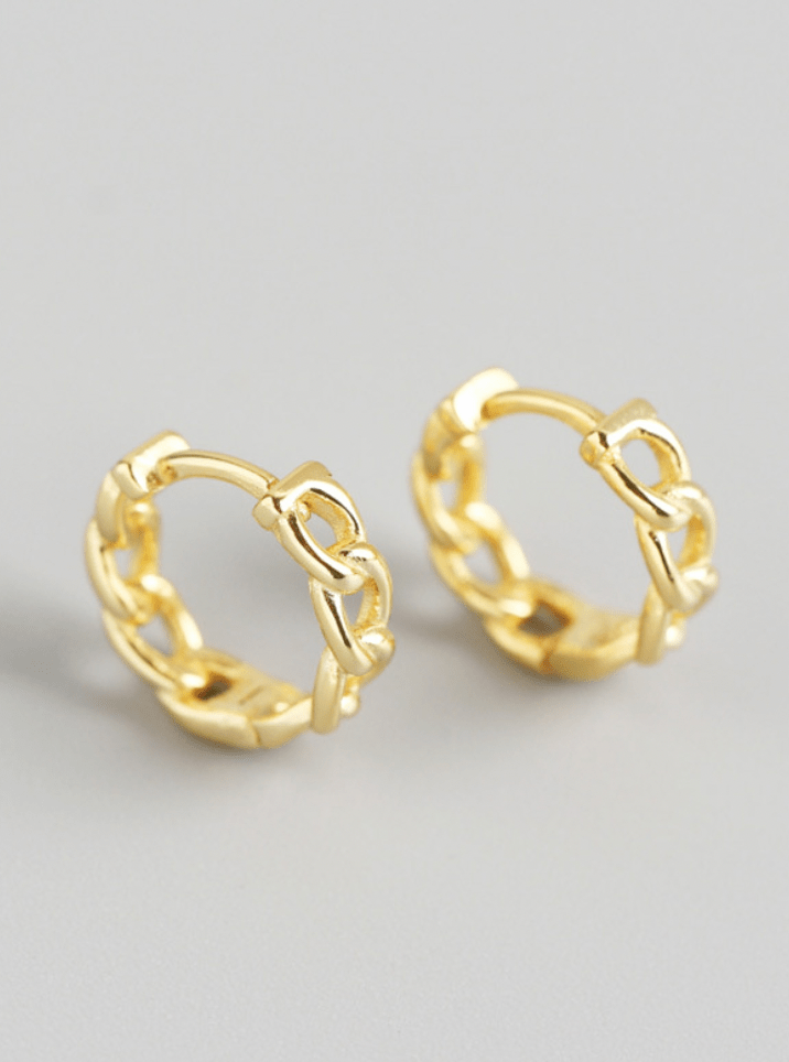 Andcopenhagen Jewelry - Øreringe hoops - 18 karat Guldbelagt 925 sterlingsølv - Bine